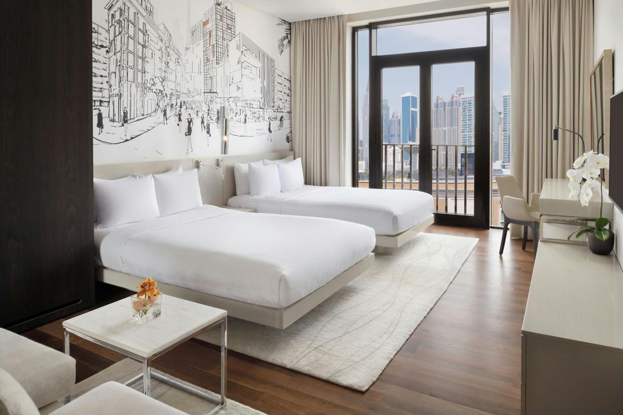 ลา วีลล์ โฮเทล แอนด์ สวีท ซิตี้วอล์ก ดูไบ ออโตกราฟ คอลเลกชัน Hotel ภายนอก รูปภาพ A guest room